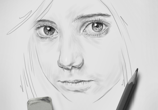 Pencil Drawing with Amin