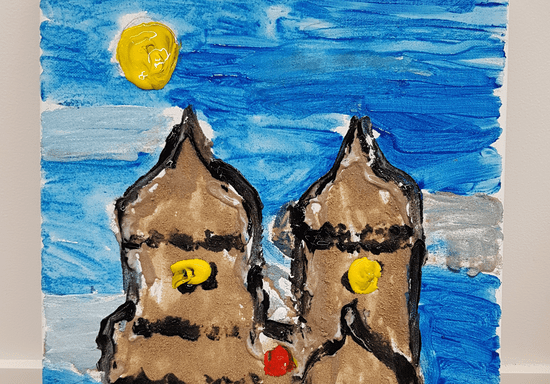 Sand Art on Canvas