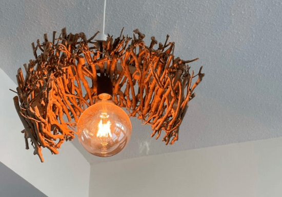 DIY Wooden Chandelier