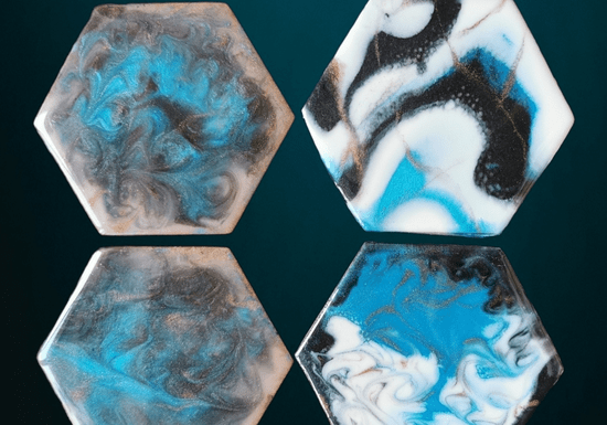Resin Art on Coasters