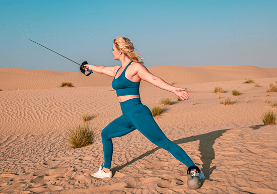 At-home Fencing Classes with Szabina