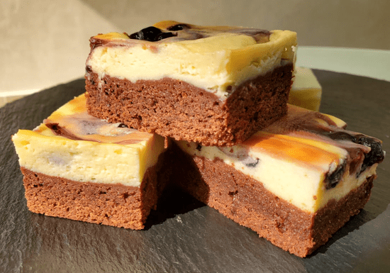 Cheesecakes: Citrus Blondie & Blueberry Brownie Cheesecakes