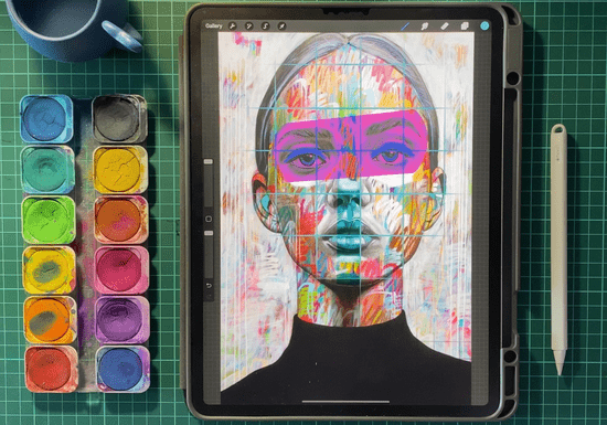 Digital Illustration Using Procreate on iPad with Marwa