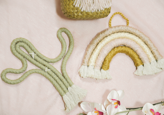 Create A Macrame Rainbow Or Cactus Wall Hanging