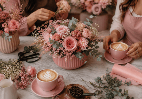 Bloom & Brew in Pink
