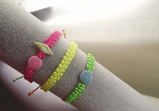 Colored Bracelets With Strings