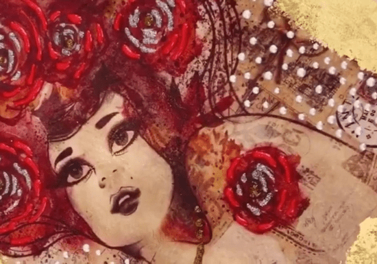 Decoupage on Wooden Tray