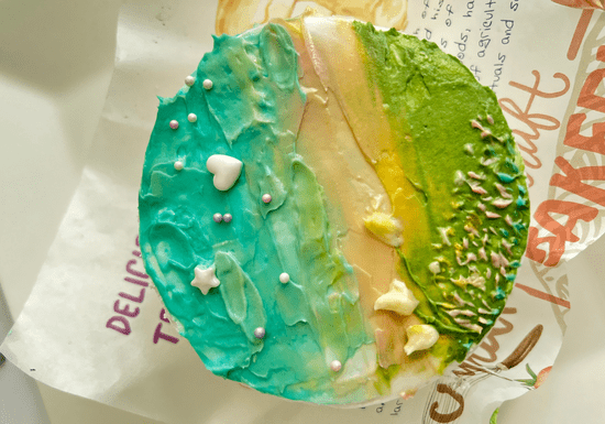 Painting on Dummy Cakes