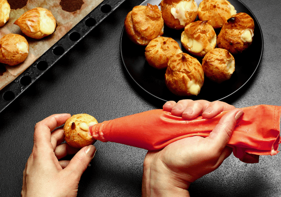 French Pastries: Eclair, Choux Creme & Craquelin