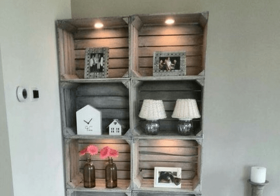 DIY Rustic Wooden Shelf