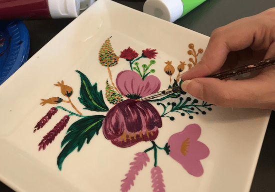 Paint on Porcelain Tableware