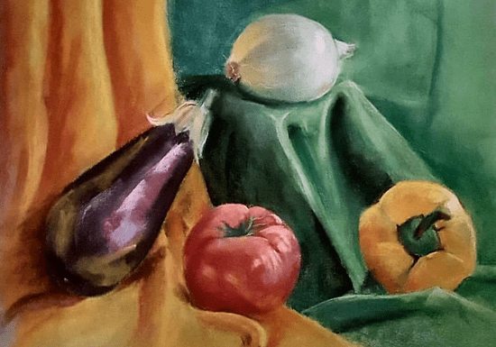 Sketch with Charcoal & Pastels