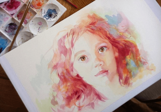 Watercolor Painting with Marwa